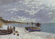 Claude Monet The Beach at Saint-Adresse Spain oil painting artist